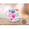 Heart-shaped 3D conversation design on a custom coffee mug.Heart-shaped 3D conversation design on a custom coffee mug.